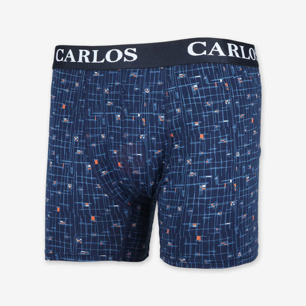 CARLOS Boxer Motif Géométrique en Coton
