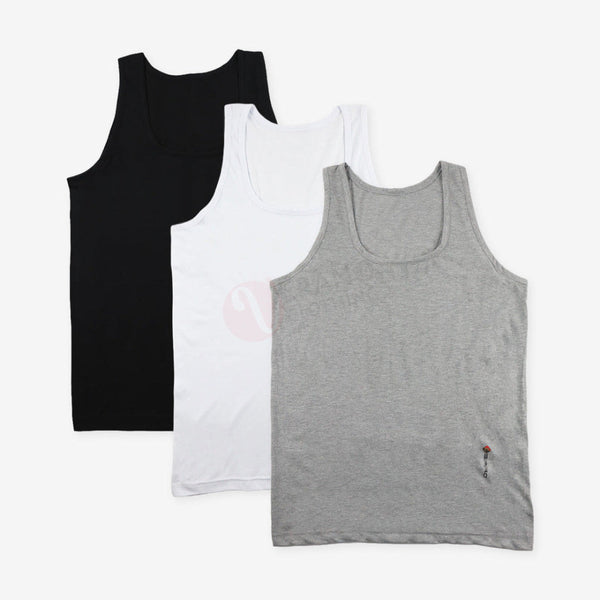 ESPIRO Lot 3 Débardeurs 100% Coton