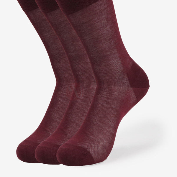 LEADER Lot 3 Chaussettes Fil d'Ecosse Fin en Coton