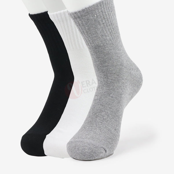 LEADER Lot 3 Chaussettes Sport Coton mi-long