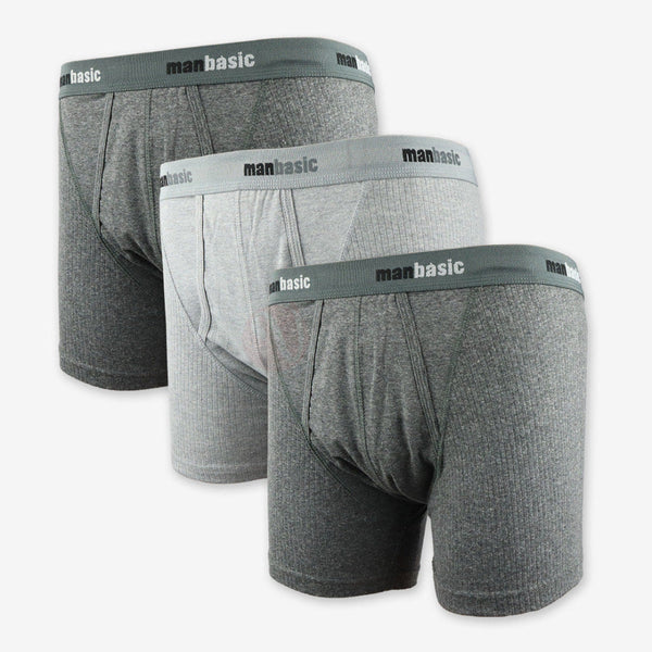 MANBASIC Lot 3 Boxers Coton