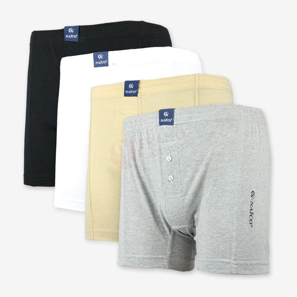 NAÏCO Lot 4 Caleçons 100% Coton