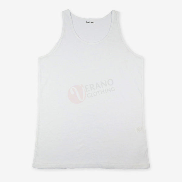 PARTNERS Débardeur Blanc 100% Coton