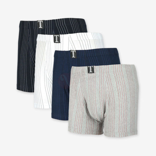 TOUBKAL Lot 4 Boxers Ligné Coton